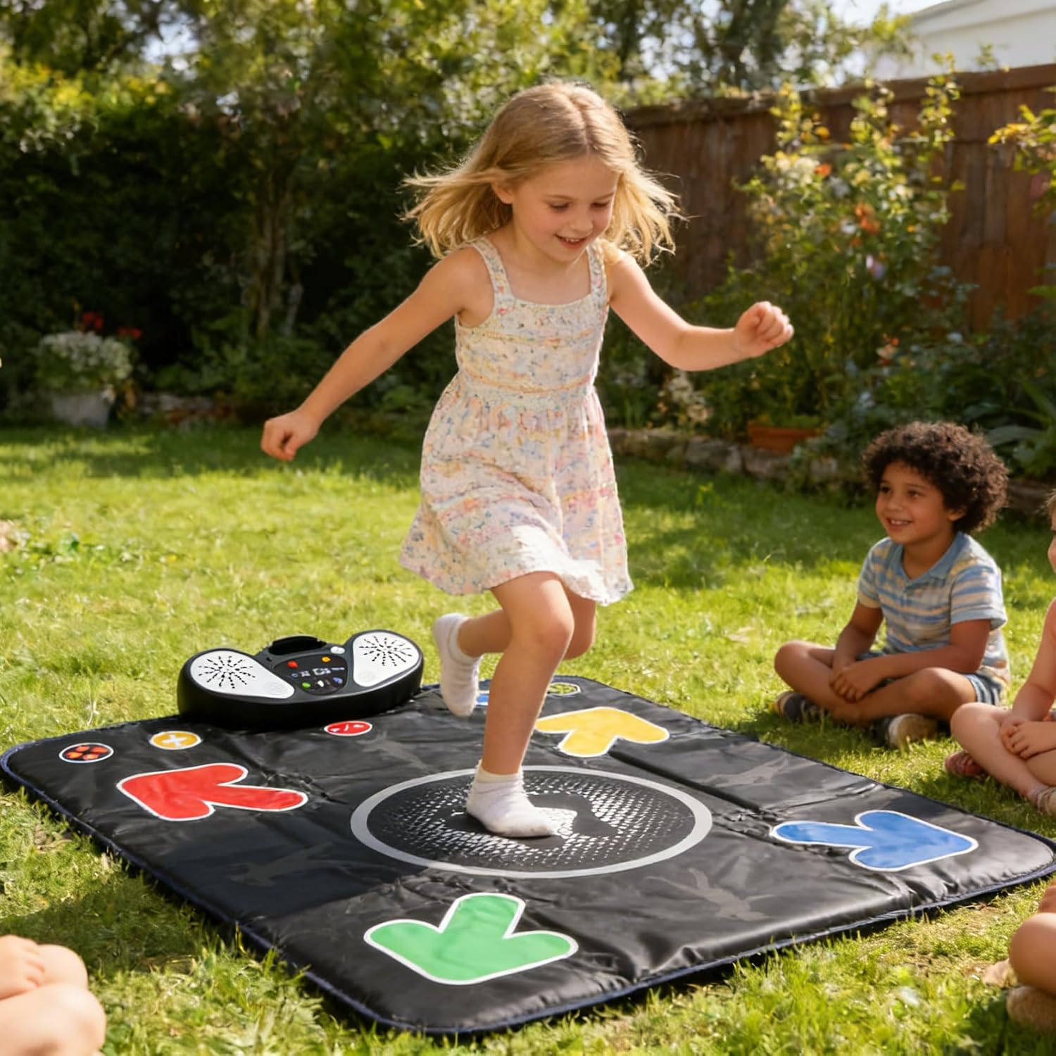 PLAMILOY Kids Dance Mat, Light Up Interactive Music Game Pad image 2