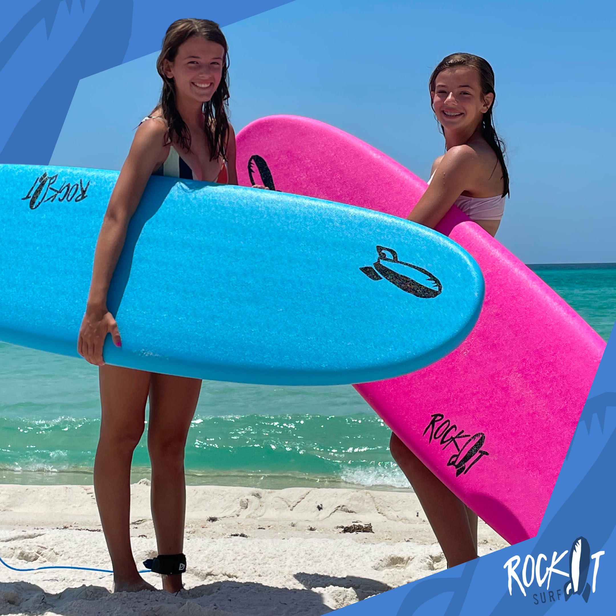 Amazon.com : Rock-It 7' SHORTBUS Midsized Soft Top Surfboard