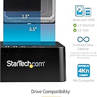 Vista 3 de StarTech.com Duplicador de disco duro independiente, Dock de disco duro externo de doble bahía USB 3.0 (5 Gbps) / eSATA a HDD/SSD SATA III