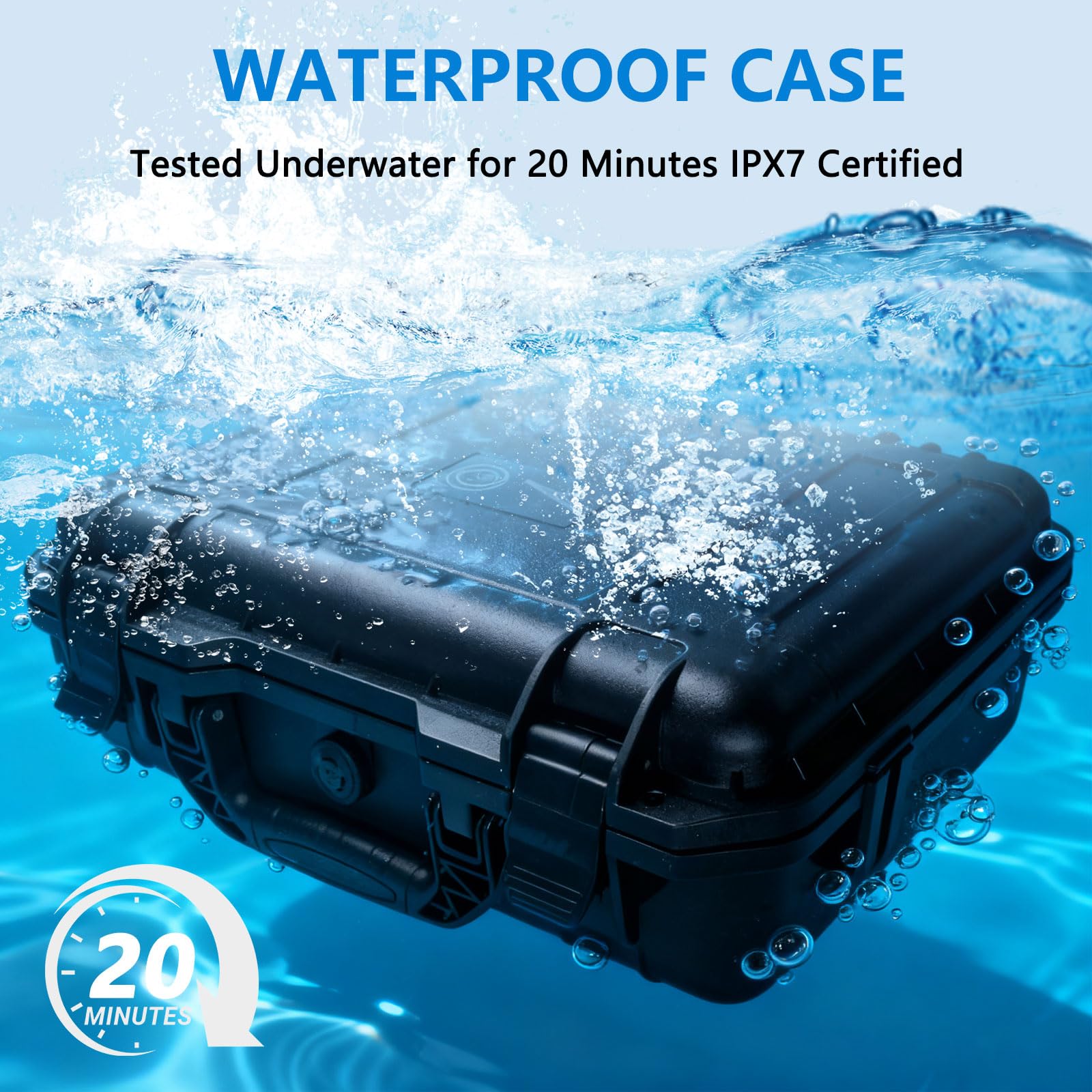 Funda rígida para Starlink, mini bolsa de transporte, impermeable, resistente a golpes, IP67, estuche de viaje, carcasa rígida, adaptador de tubo, fuente de alimentación, cable de transporte, con