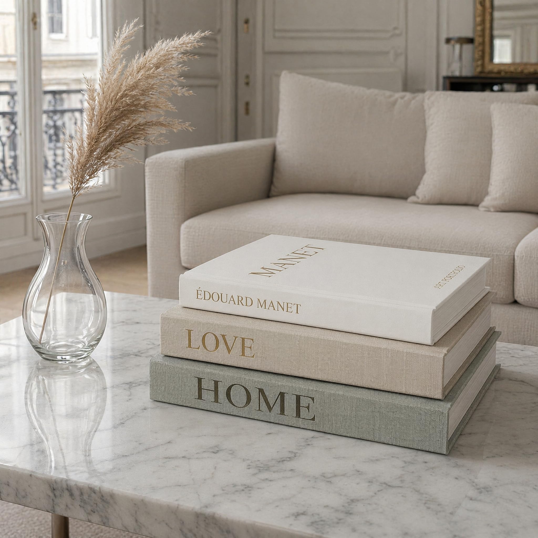 Set di 3 libri decorativi - Libri finti in copertina in lino con chiusura magnetica - Scatola portaoggetti nascosta - Oggetti di scena estetici e chic - Scatole moderne a forma di libro per simpatici