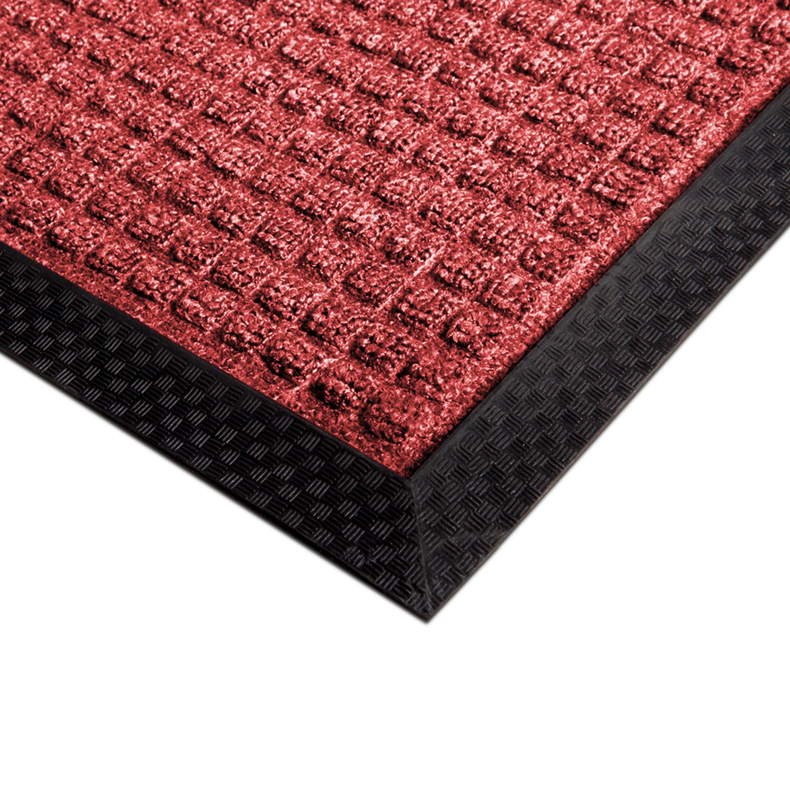 Paillasson d'entrée en Polypropylene | Absorbant et résistant - ext. / intérieur | reliefs Diamant Rouge, 90x150cm