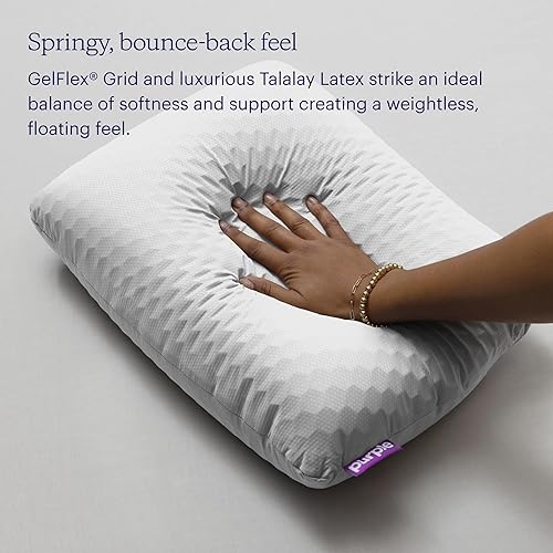 Miniatura 4 de Purple Harmony Anywhere - Almohada para viajarsobre la marcha, rejilla hexagonal, sin soporte de presión, se mantiene fresca