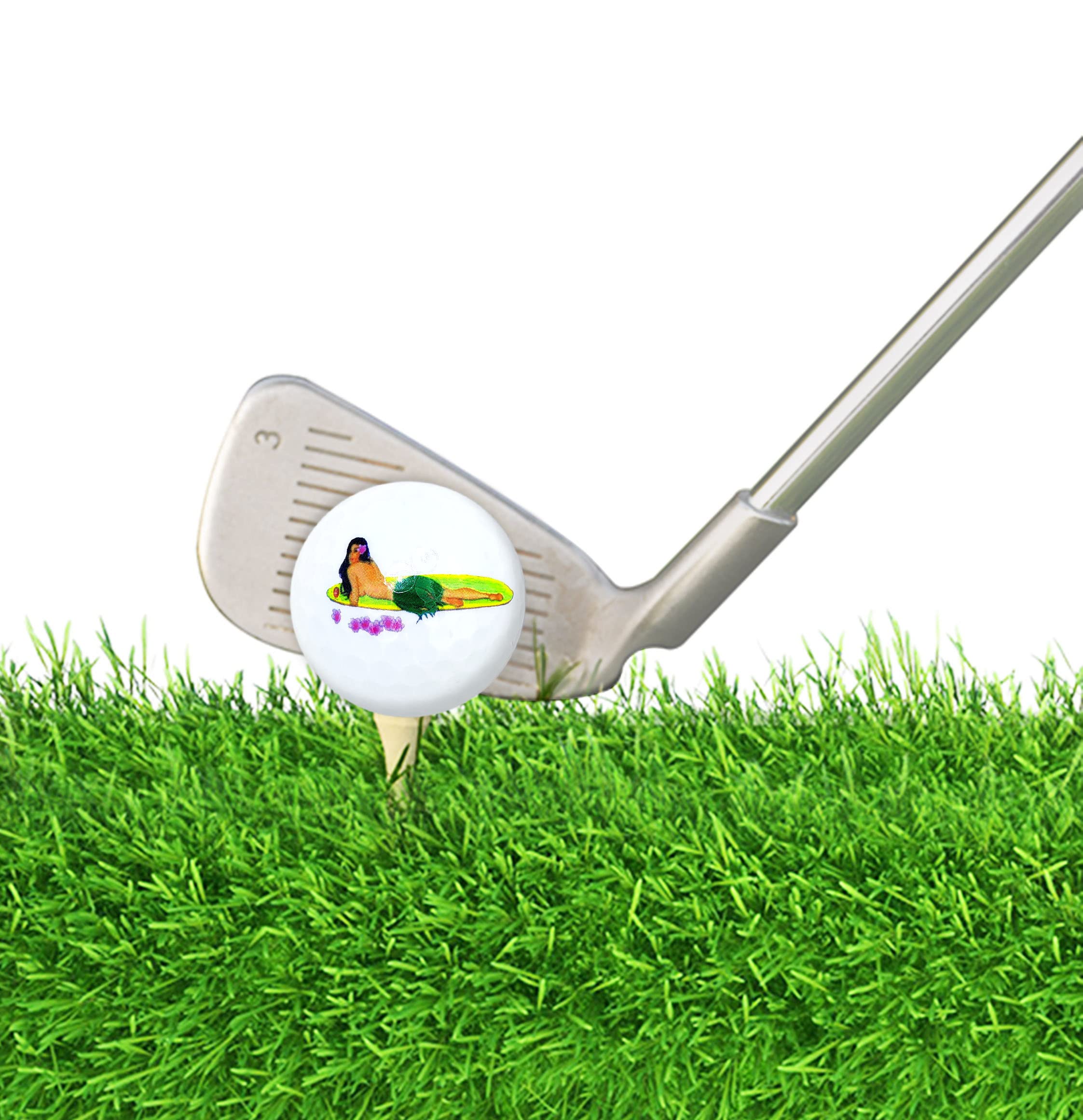 Navika Golfbälle für Mädchen, Surfer-Mädchen, 2 Stück
