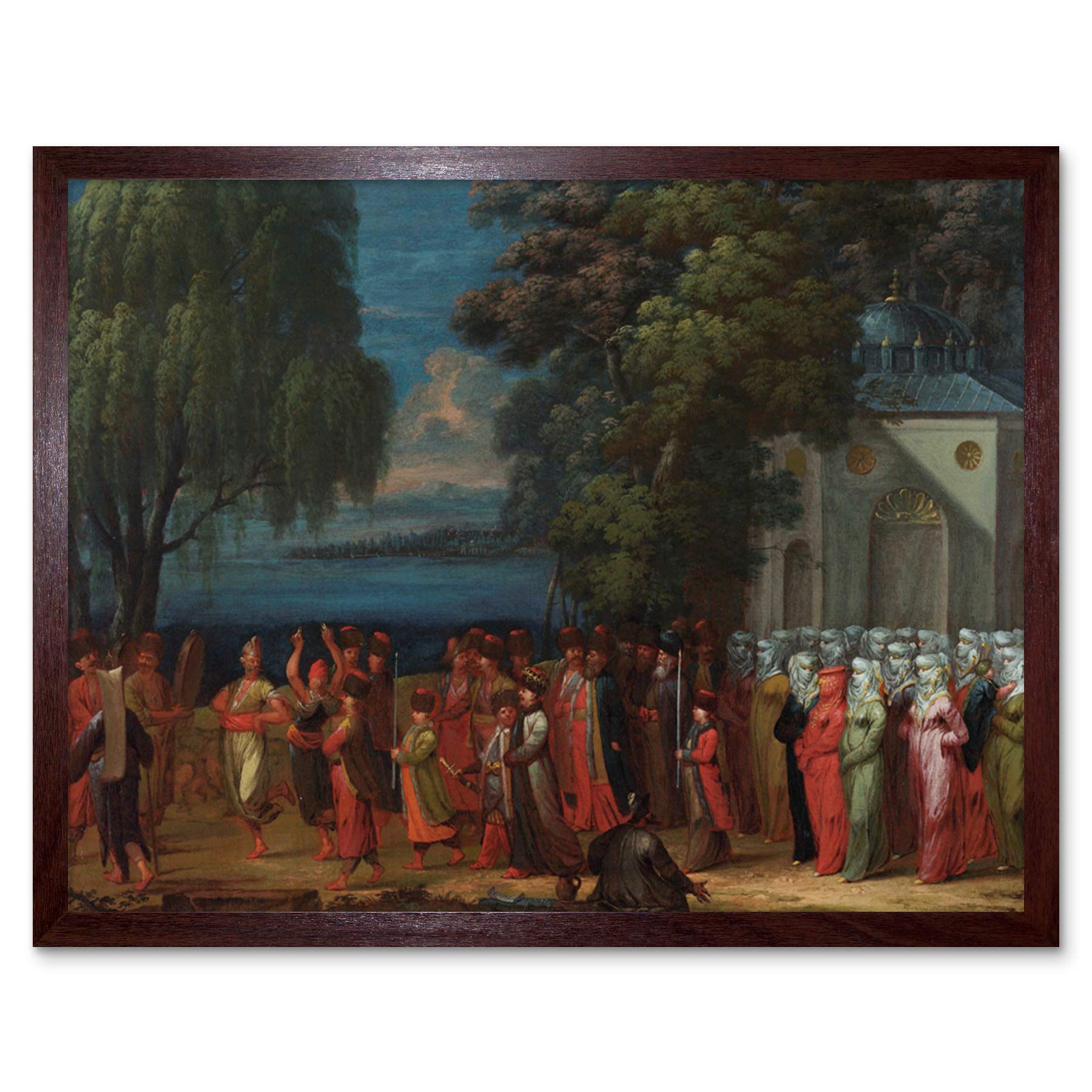 Artery8 Jean Baptiste Vanmour Armenian Wedding Painting Art Print Framed Poster Wall Decor 12x16 inch