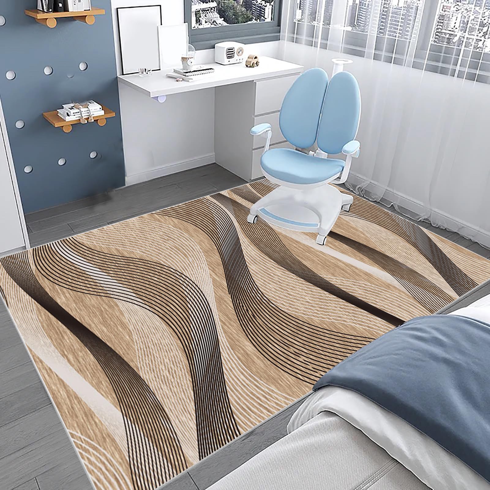 Schreibtischstuhl Unterlage für Laminat Bürostuhl Unterlage 200 x 230 cm Bodenschutzmatte Bürostuhl Gaming Teppich Stuhlunterlage Bodenschutzmatte für Hartböden Kratzfest Bodenmatte Stuhlunterlage