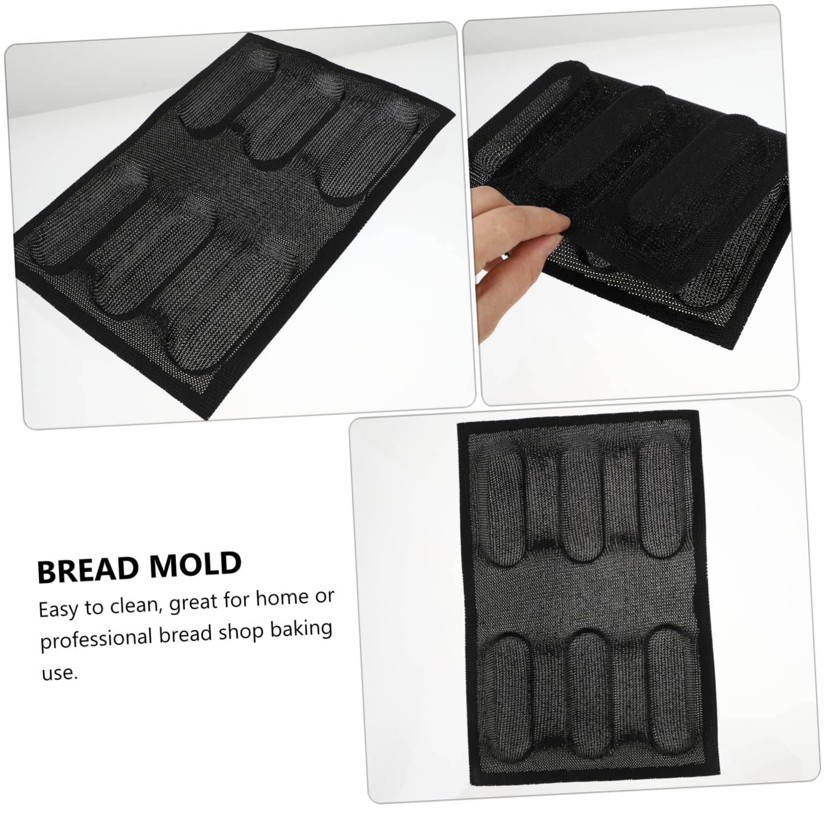 Alipis 2pièces Moule à Silicone Non-adhésif Outil De Boulangerie Respirant Pour Pâtisserie Et Cuisine Noir