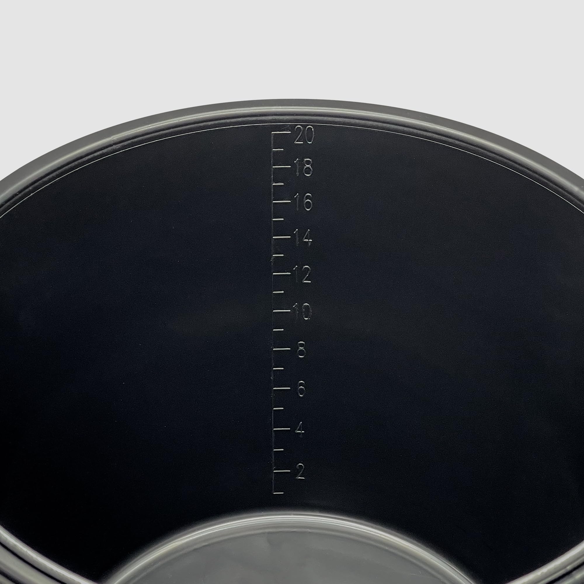 TAMS® Secchio da costruzione 5/12/20 l, secchio per malta e cemento, in plastica robusta, stabile per giardino, cantieri e agricoltura (a scelta come confezione da 5, 10 o 20) (20, 20 litri)