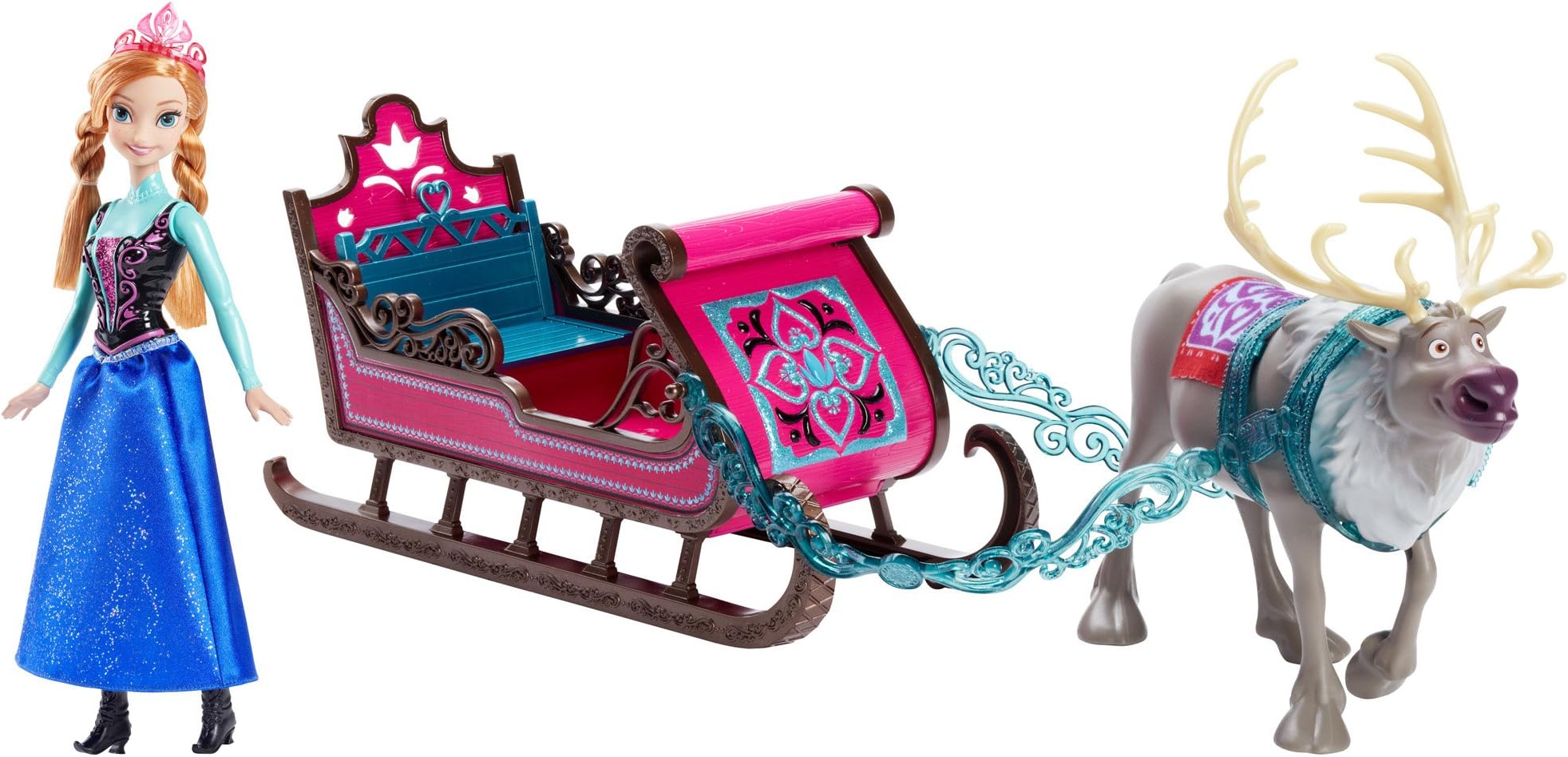 Disney Frozen Anna Doll with Sleigh and Sven Gift Set