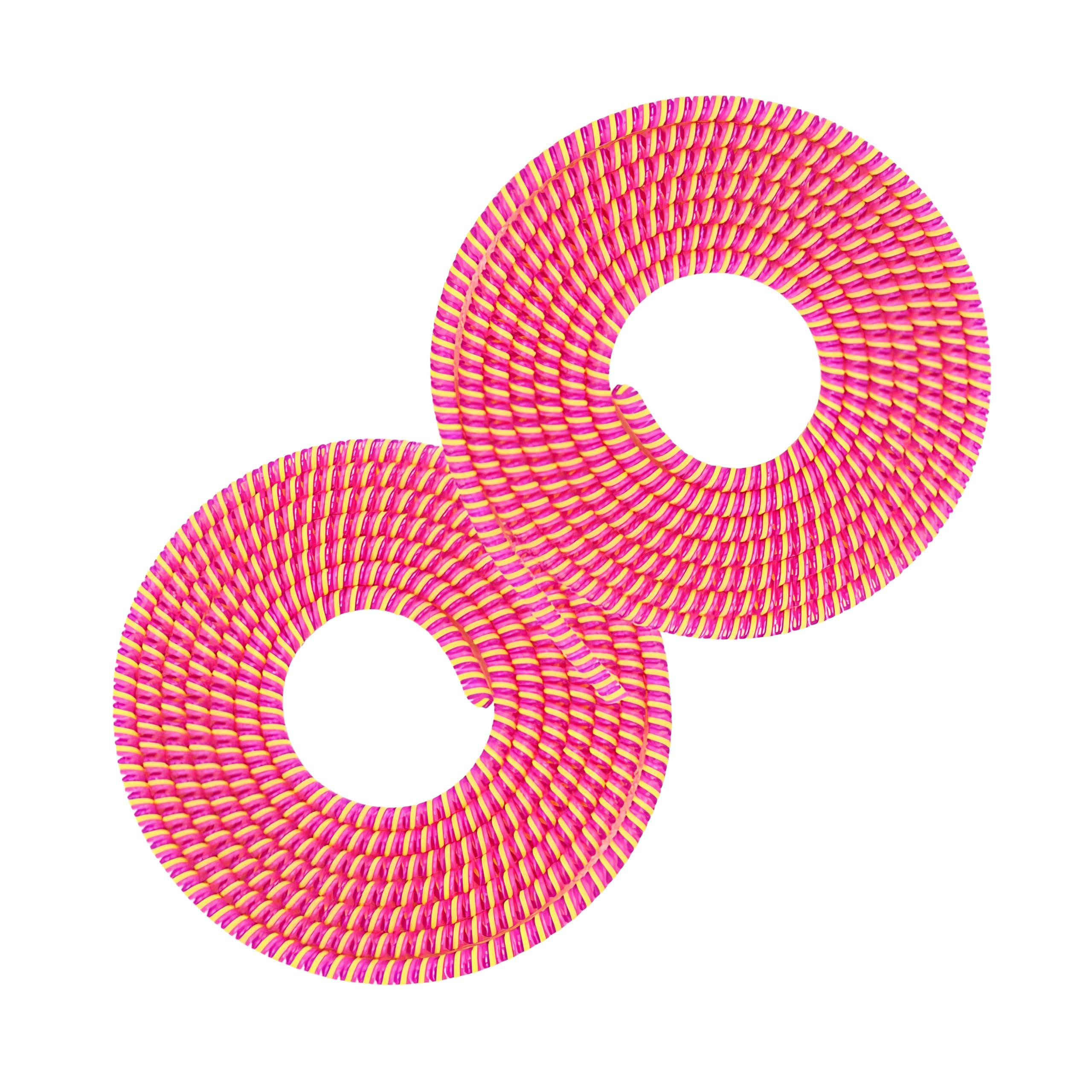 Spiral Cable Protector, Charger Protector, Data Protector with Full Length Cable Protector for Type c, Headphone, Earphone,Data Cable Pink White- Pack of 2