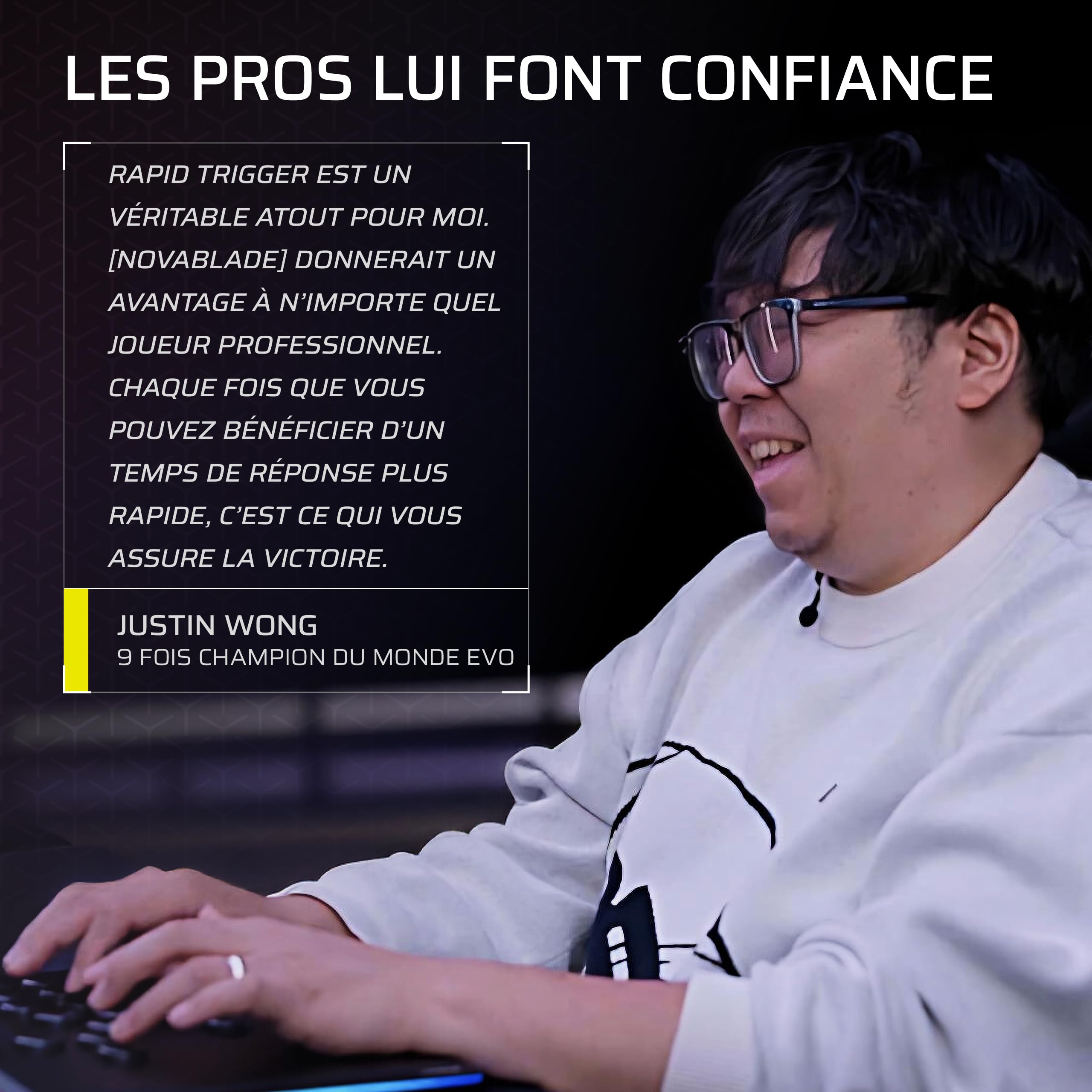 Corsair NOVABLADE PRO Contrôleur sans fil à effet Hall, sans levier – Noir | PS5, PS4, PC, 15 boutons, Éclairage RGB 360°, Fréquence d’interrogation de 1 000 Hz, Connexion sans fil 2,4 GHz, SOCD