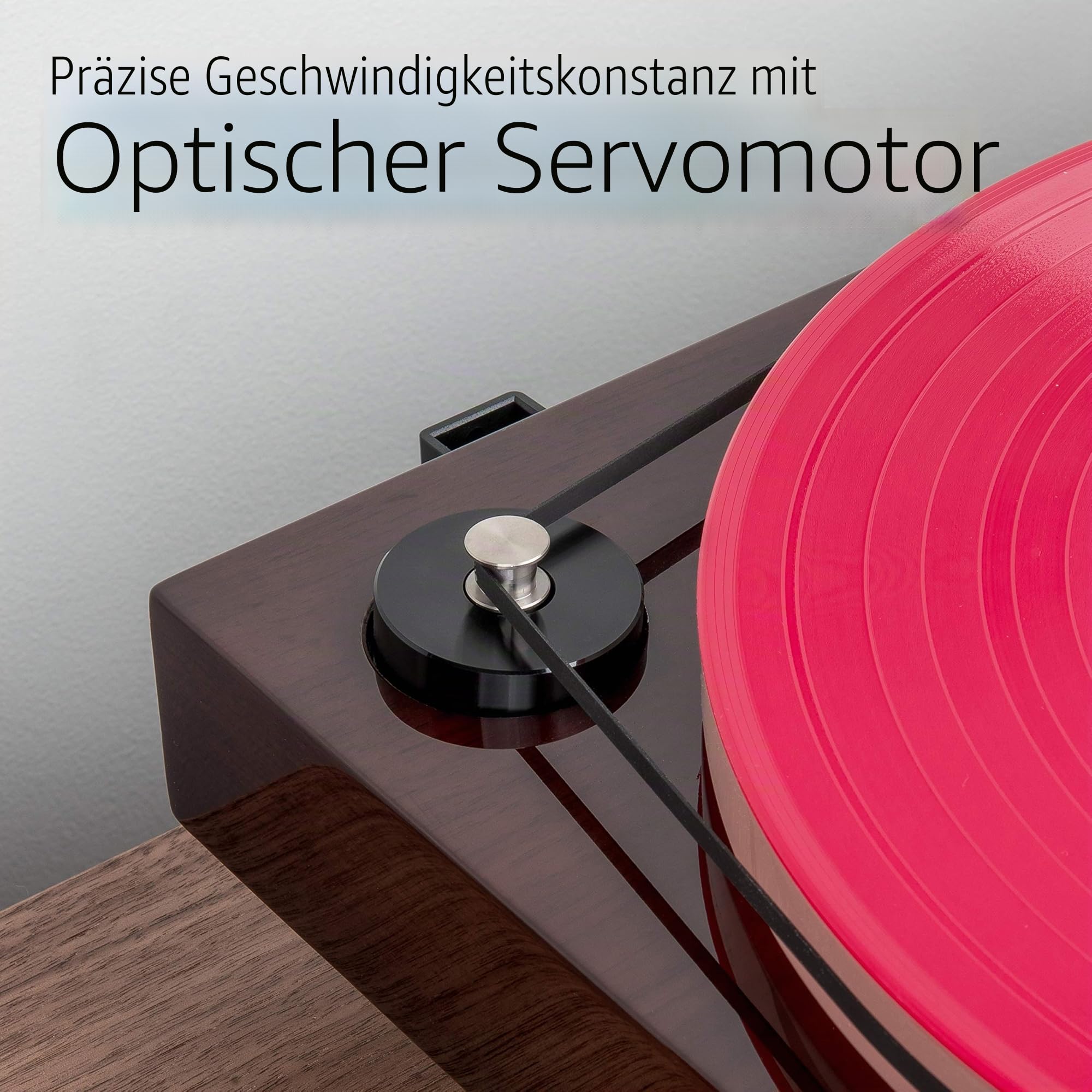 Fluance RT85 Referenz Plattenspieler – Ortofon 2M Blue Tonabnehmer, Acryl-Teller, Geschwindigkeitsregelung, Massiver MDF-Holzplinth, Vibration-Isolationsfüße - Walnuss