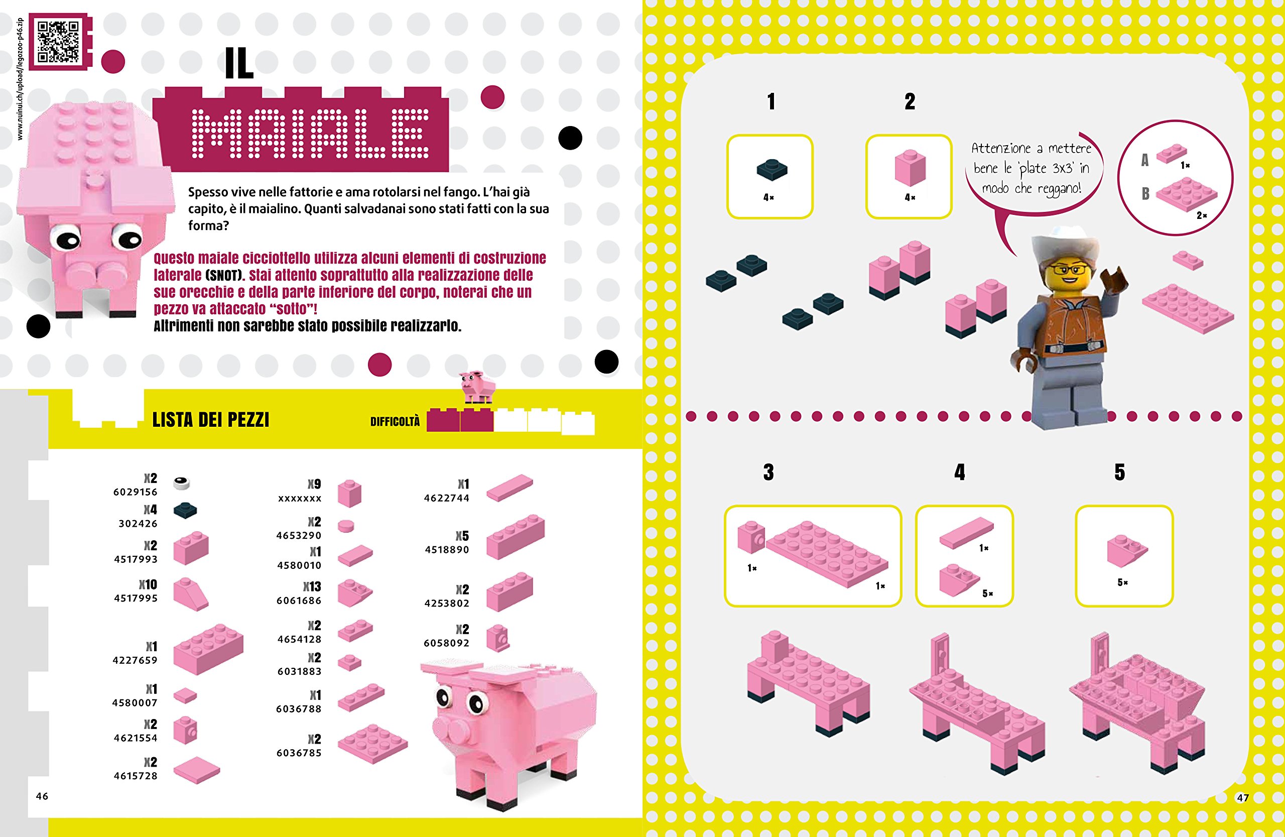 Lo zoo Lego. 50 modelli di animali facili e per bambini. Ediz. a colori