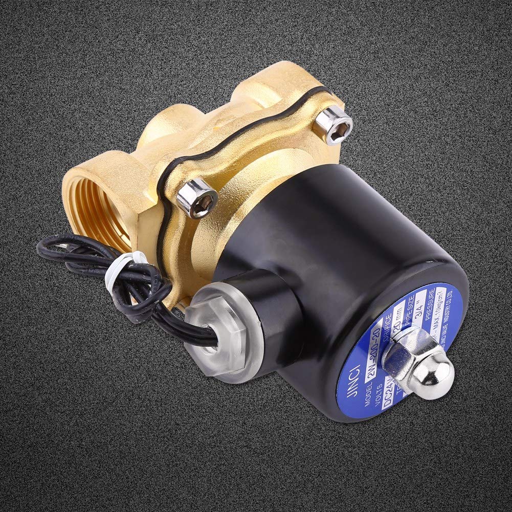 Elettrovalvola 24V 3/4'' Normalmente Chiusa - In Ottone, Per Controllo Flusso Acqua - Per Elettrodomestici, Irrigazione, Industria - Foto 8