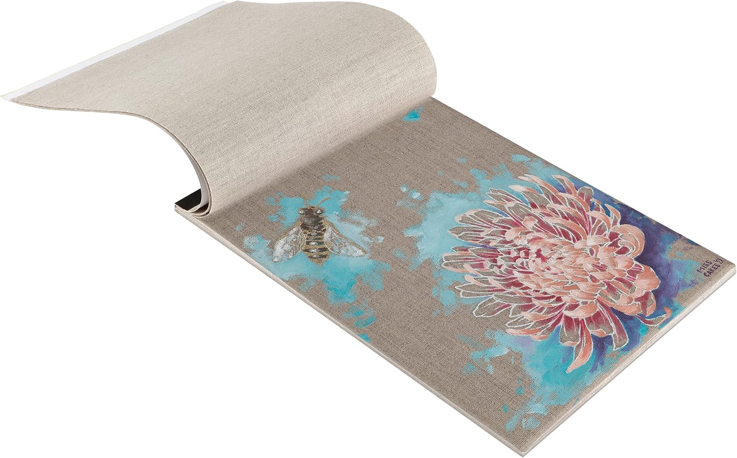 Senso Clear Primed Linen Canvas Pads - 9x12 (10 Total Sheets) - Clear Primed Heavyweight Linen Sheets Travel-Friendly Canvas Paper for Acrylic Oil Painting Mixed Media Sketching Drawing