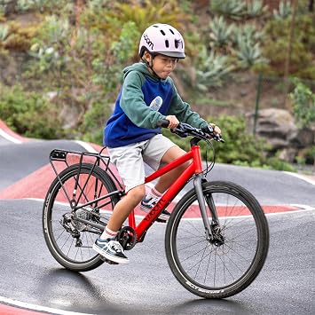 woom Explore Bicycle for Kids 6-14 Years Old, Road & Mountain Ready Bikes for Advanced Riders with Powerful Disc Brakes for Boys & Girls (20, 24 & 26 Wheels)