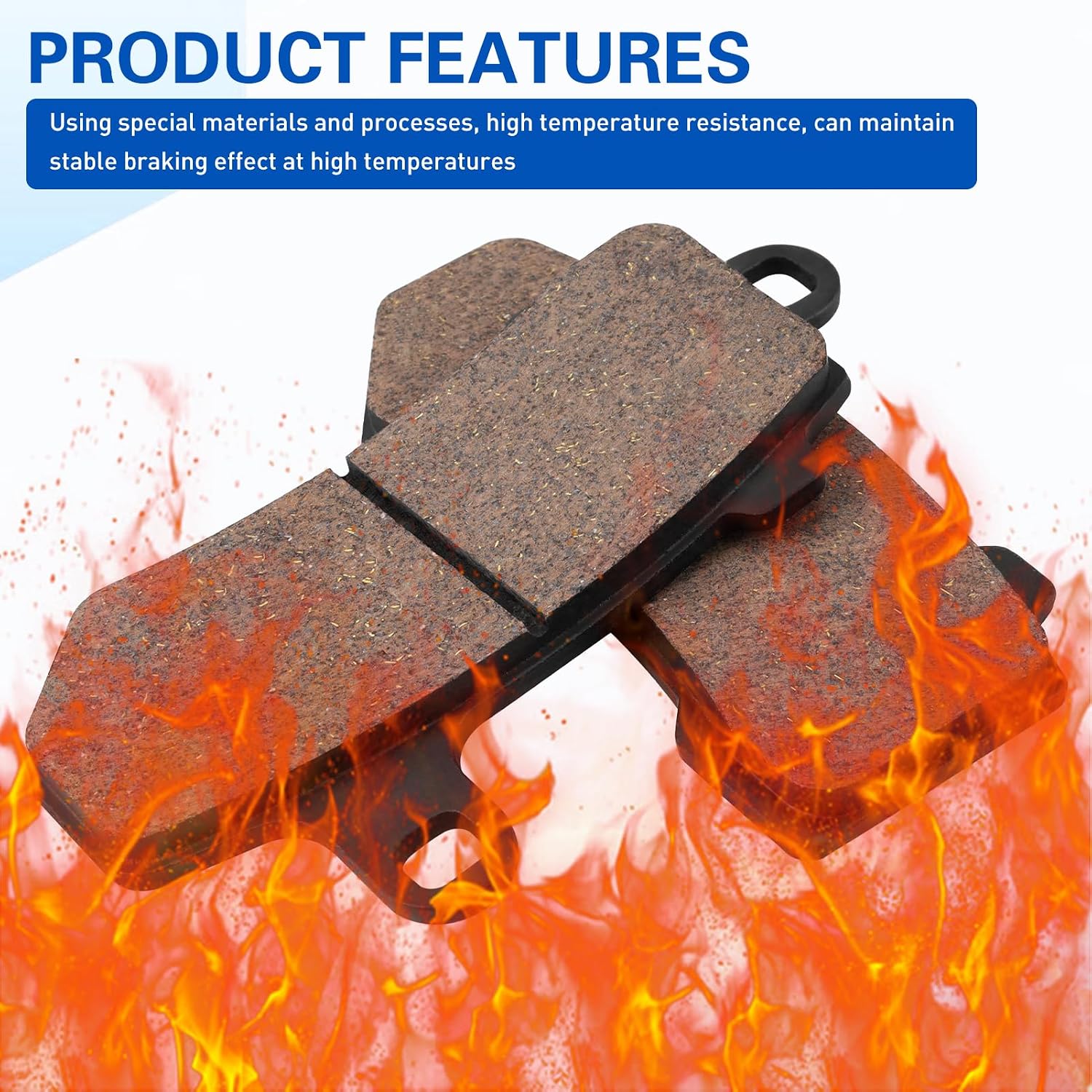Brake Pads for Harley Davidson Touring FLHTC Electra Glide Classic 2008-2012 / FLHTCU Ultra Classic Electra Glide 2008-2017 Front and Rear