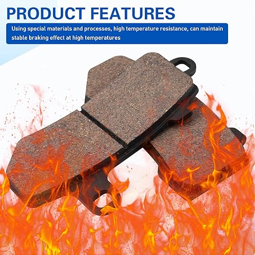 Miniatura 6 de Cyleto Pastillas de freno delanteras y traseras para HARLEY DAVIDSON Touring FLHTC Electra Glide Classic 2008-2012 / FLHTCU Ultra Classic Electra