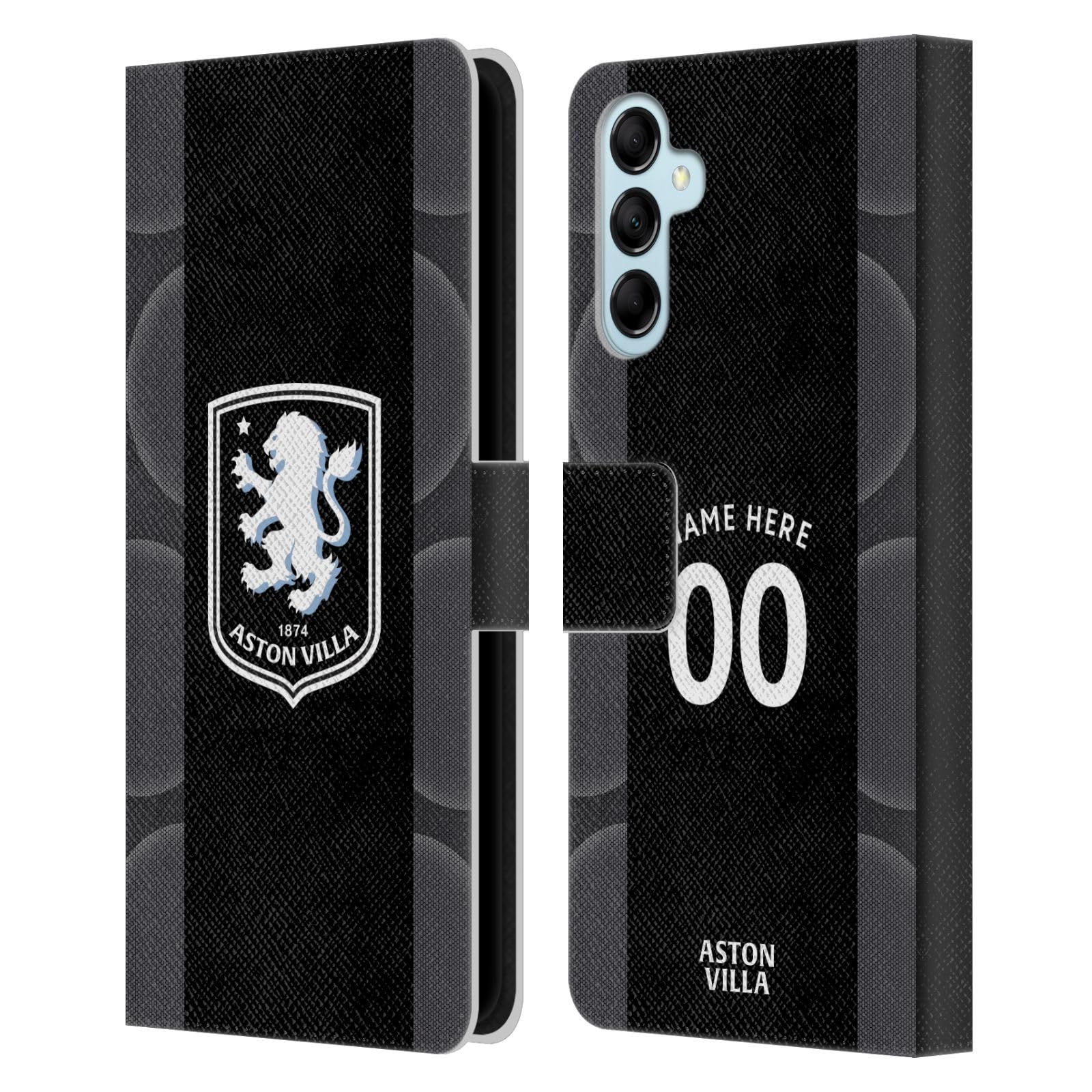 Étui Aston Villa pour Samsung Galaxy M14 5G Head Case Designs Housse Portefeuille - 7