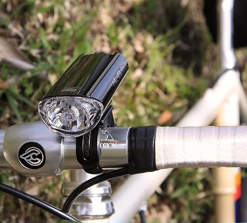 Miniatura 5 de CATEYE Juego de 5 luces para bicicleta HL-EL160OMNI faro impermeable IPX7 de 50 lúmenes y luz trasera de visibilidad de 360, lente OptiCube,