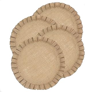 Handmade Round Table Placemats - Vintage Mats for Parties, Dining Table, Coasters - Decorative Placemats - 100% Jute Natural Fibers - Pack of 4-14’’ Diameter - Natural Jute – The Home Talk Store