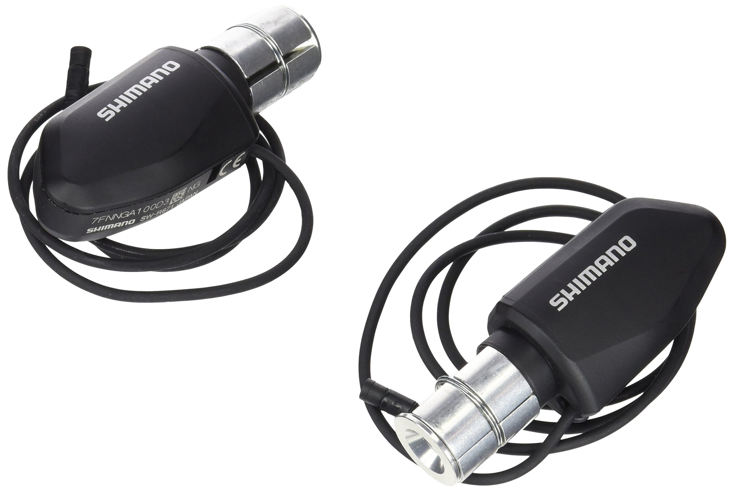 Shimano Non-Series Di2 SW-R671 Di2 Shift switches for TT/Tri bars, 2 button design, E-tube, pair