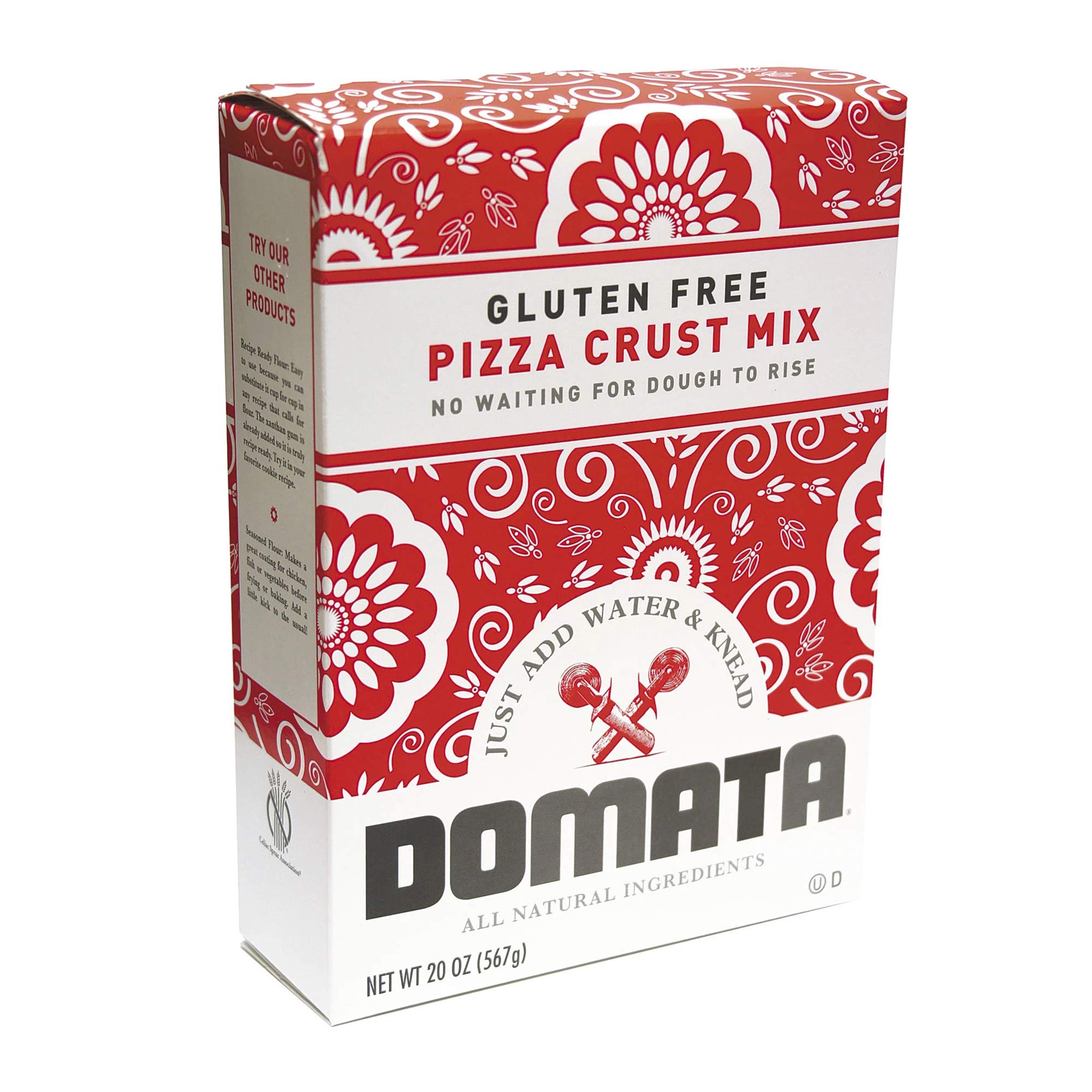 Domata Gluten Free Pizza Crust Mix, 20 oz
