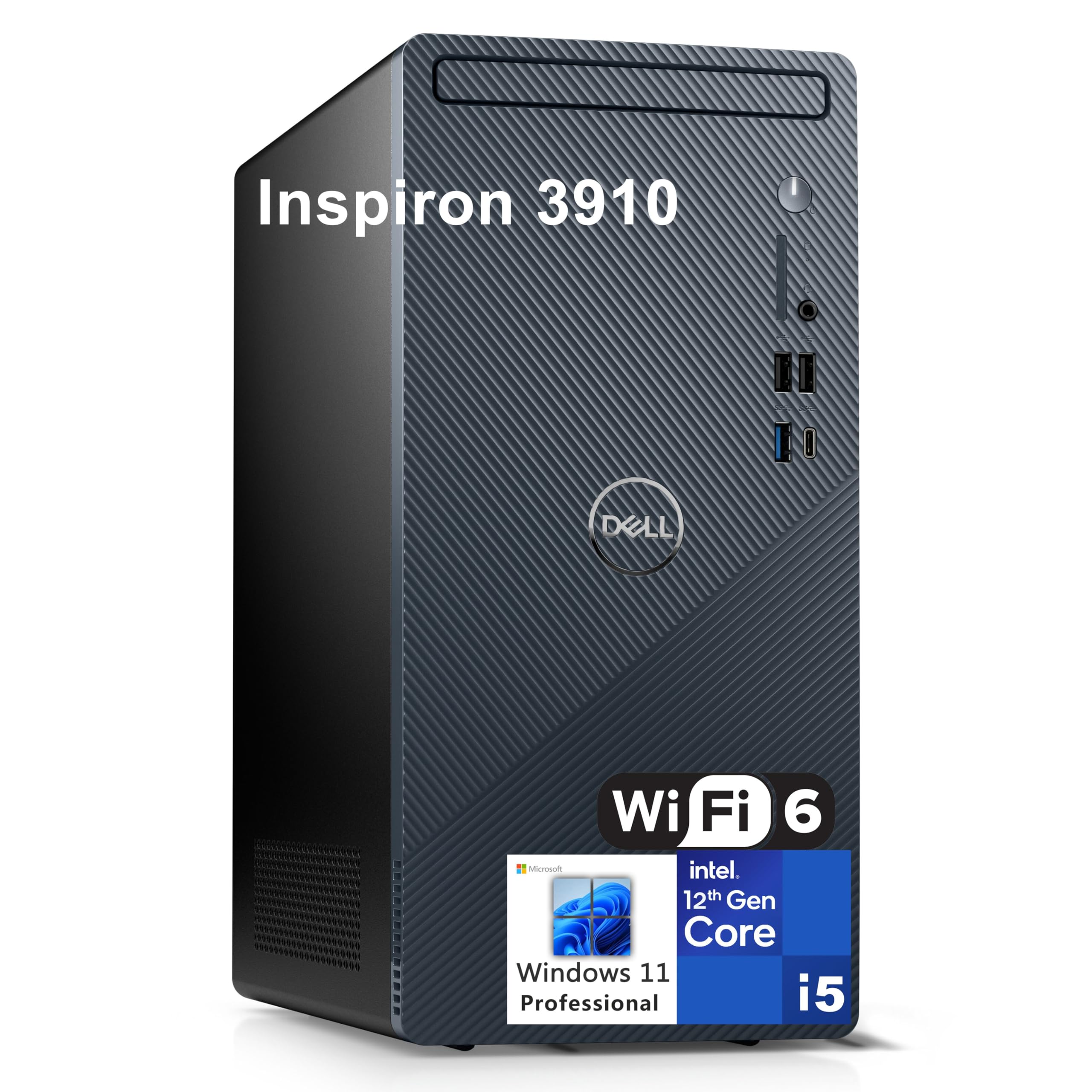 Dell Inspiron 3910 Tower Business Desktop Computer, 12th Gen Intel  Hexa-Core i5-12400 (Beat i7-11700), 32GB DDR4 RAM, 1TB PCIe SSD, WiFi 6,  Bluetooth