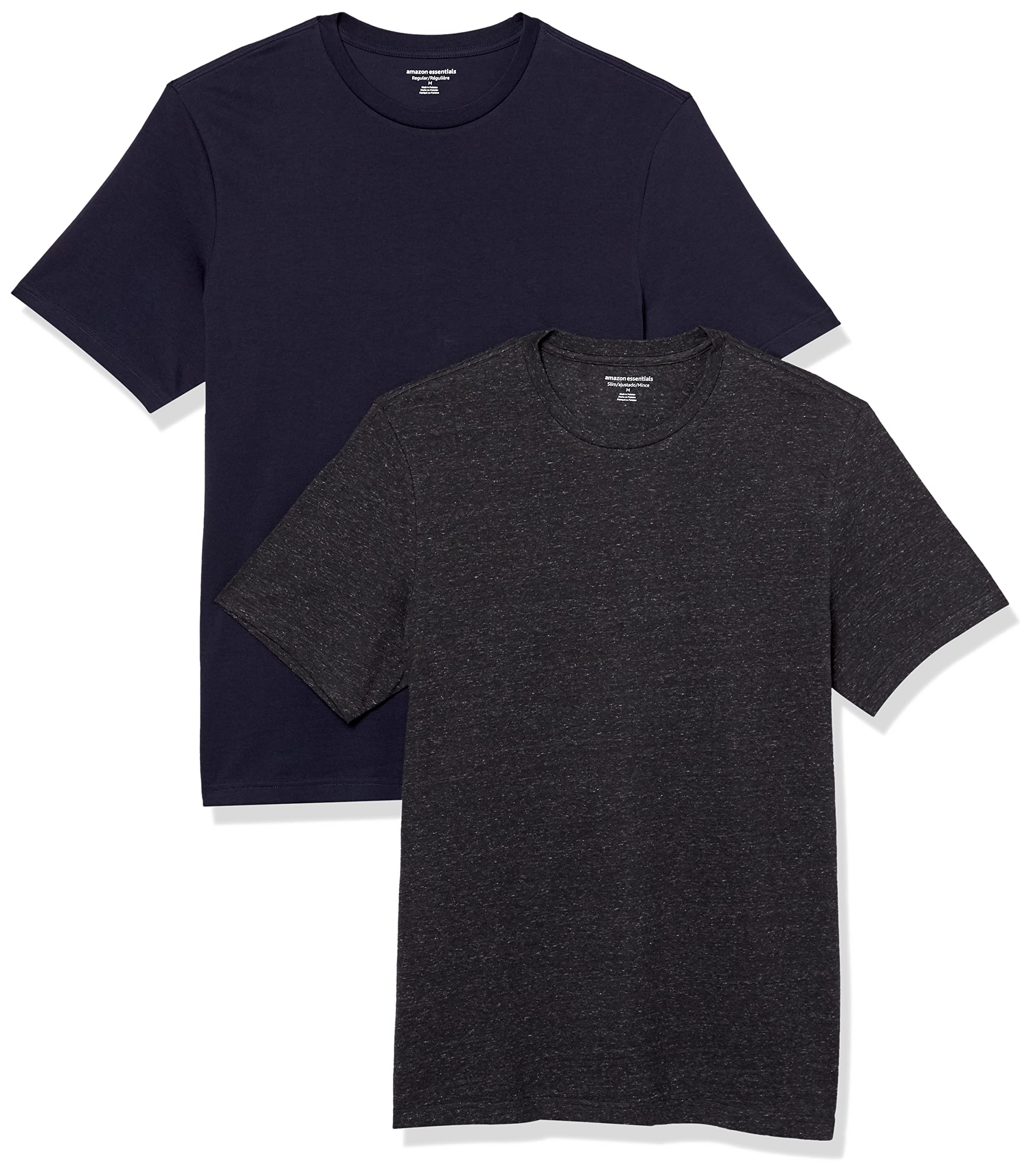 Amazon Essentials Herren T-Shirt mit kurzen Ärmeln und Rundhalsausschnitt in schmaler Passform