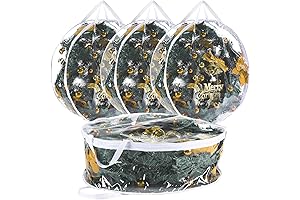 4PCS Clear Wreath Box Storage Bag for Christmas Wreath Holiday Seasonal Wreath Garland