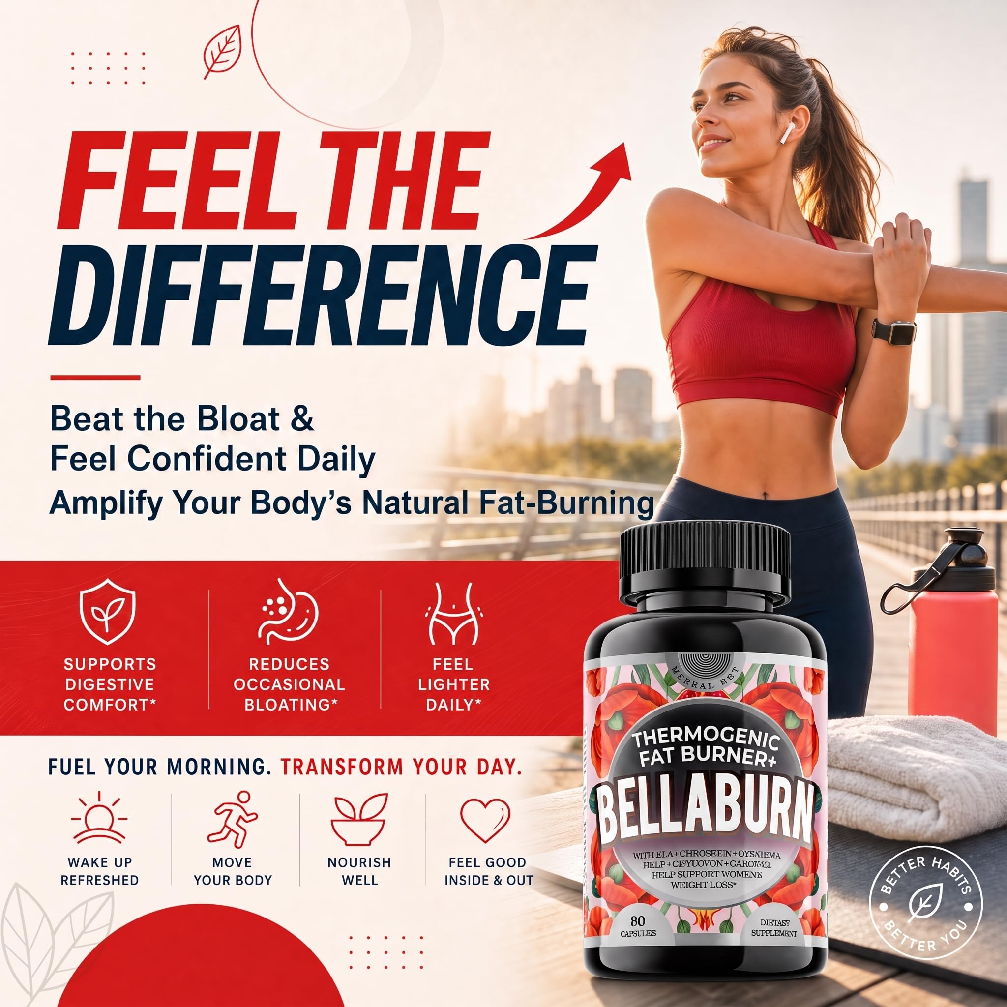 Thermogenic Fat Burner for Women | Belly Fat Burner, Metabolism, Appetite Suppressant, Bloating Support Supplement | CLA, Chromium, Garcinia, Cinnamon | USA Made, 3rd Party Tested | 90 Capsules — Amazon image 5