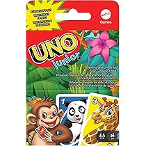 Mattel Games – Uno Junior Carte da Gioco, adatto per bambini e per tutta la famiglia con carte speciali, 45 Carte, per bambini 3+ Anni, GKF04