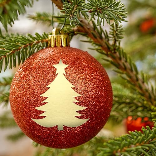 Miniatura 6 de AIEX 150 calcomanías de sello de sobres de Navidad, sellos decorativos para sobres de árbol de Navidad, calcomanías de lámina dorada para sobres,