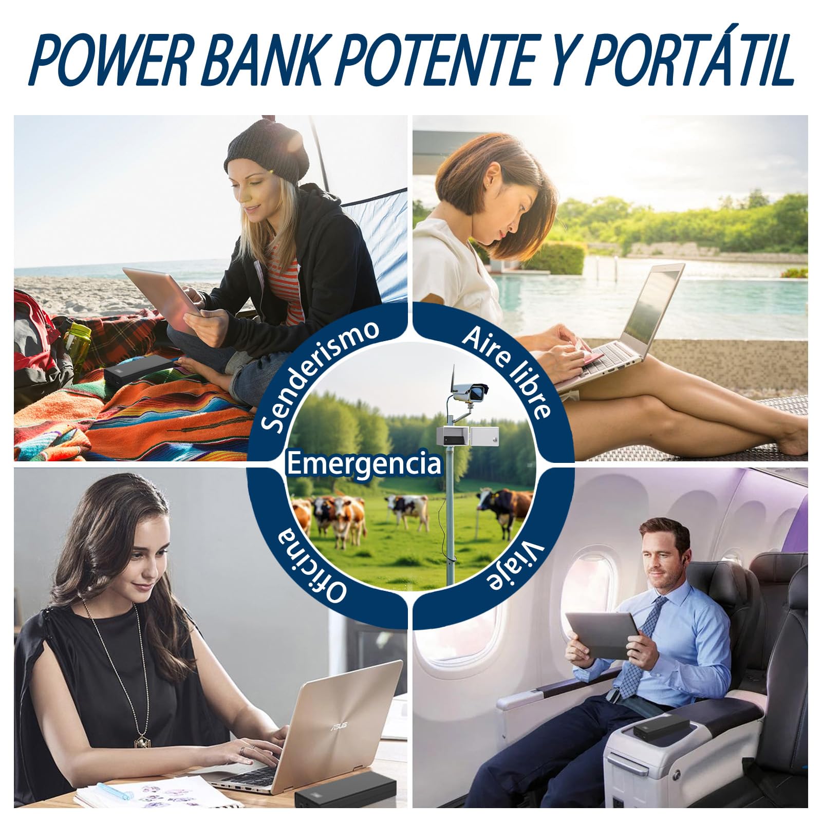 20000mAh Portátil DC 12V Recargable batería de Iones de Litio Salida USB batería Externa Banco de energía para Tira de LED, CCTV cámara teléfono de Carga (20000 mAh)