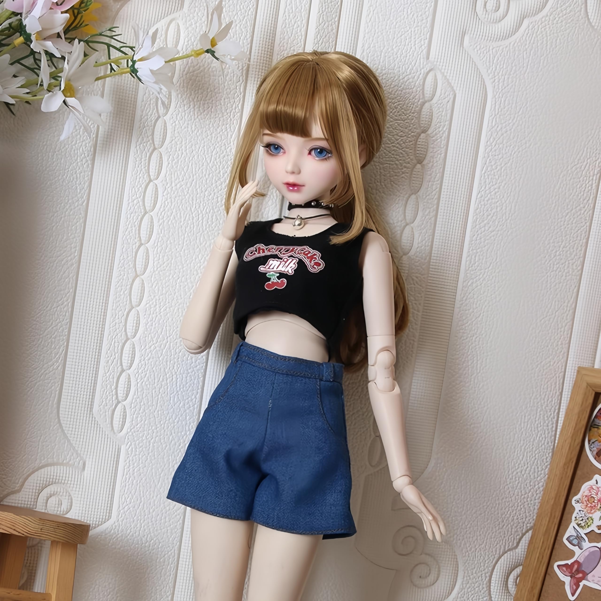 AMITD Bjd Doll Clothes Handmade Fashionable Clothing Suitable for 1/3 1/4 1/6 11.8 18 24 inch BJD SD Doll Gifts for Doll Lovers (F, 1/6)