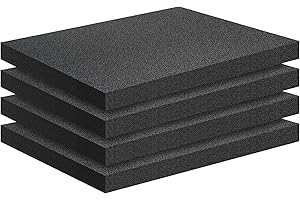 4 PCS Polyurethane Black Foam Padding: Crafting Comfort and Security