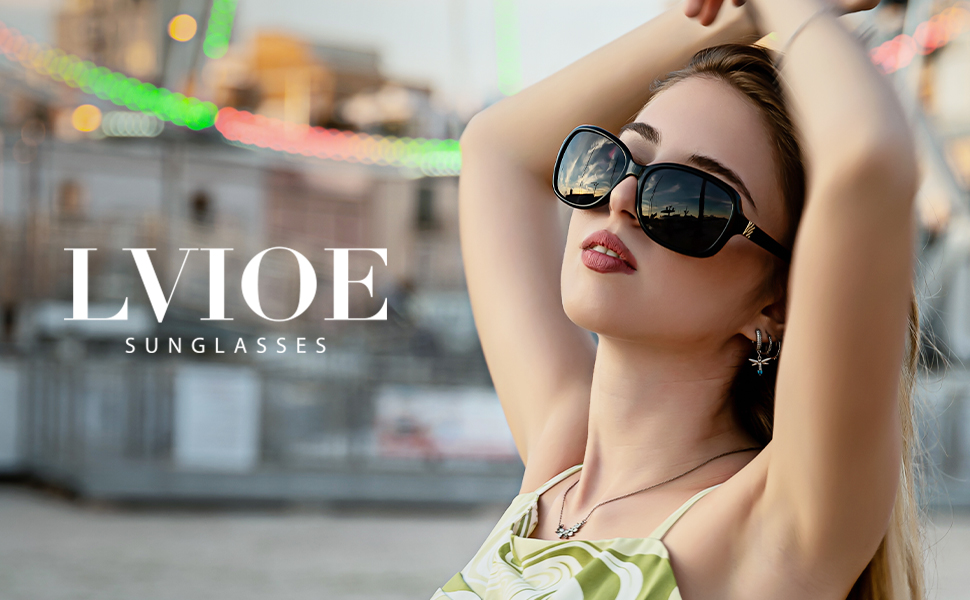 Accesorio Verano Gafas Sol LVIOE Polarizadas - Estilo Años 70 Vintage | Protección UV400 Unisex LVIOE Estilo Retro
