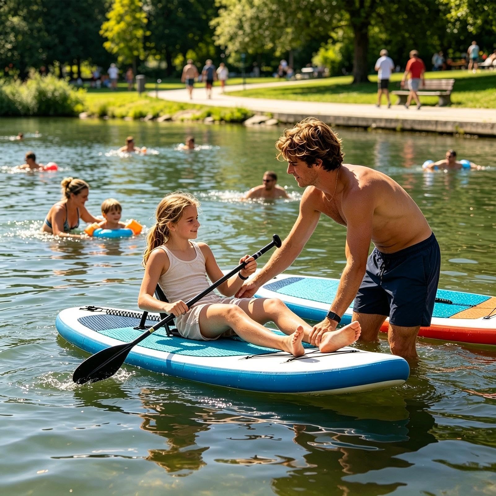 Regulowane przenośne krzesło do paddleboardingu, kajakarstwa, pływania kajakiem, wędkarstwa jachtowego, użytku morskiego, komfortu przy basenie