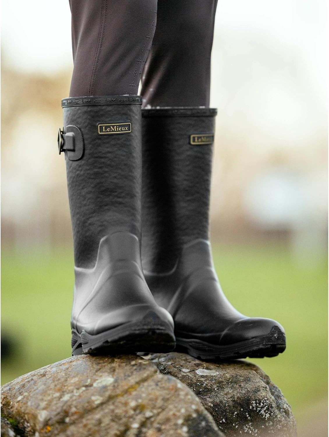 LeMieux Young Rider Ultra Stride Wellies - Neoprene Lining - Cushioned Insole - Waterproof