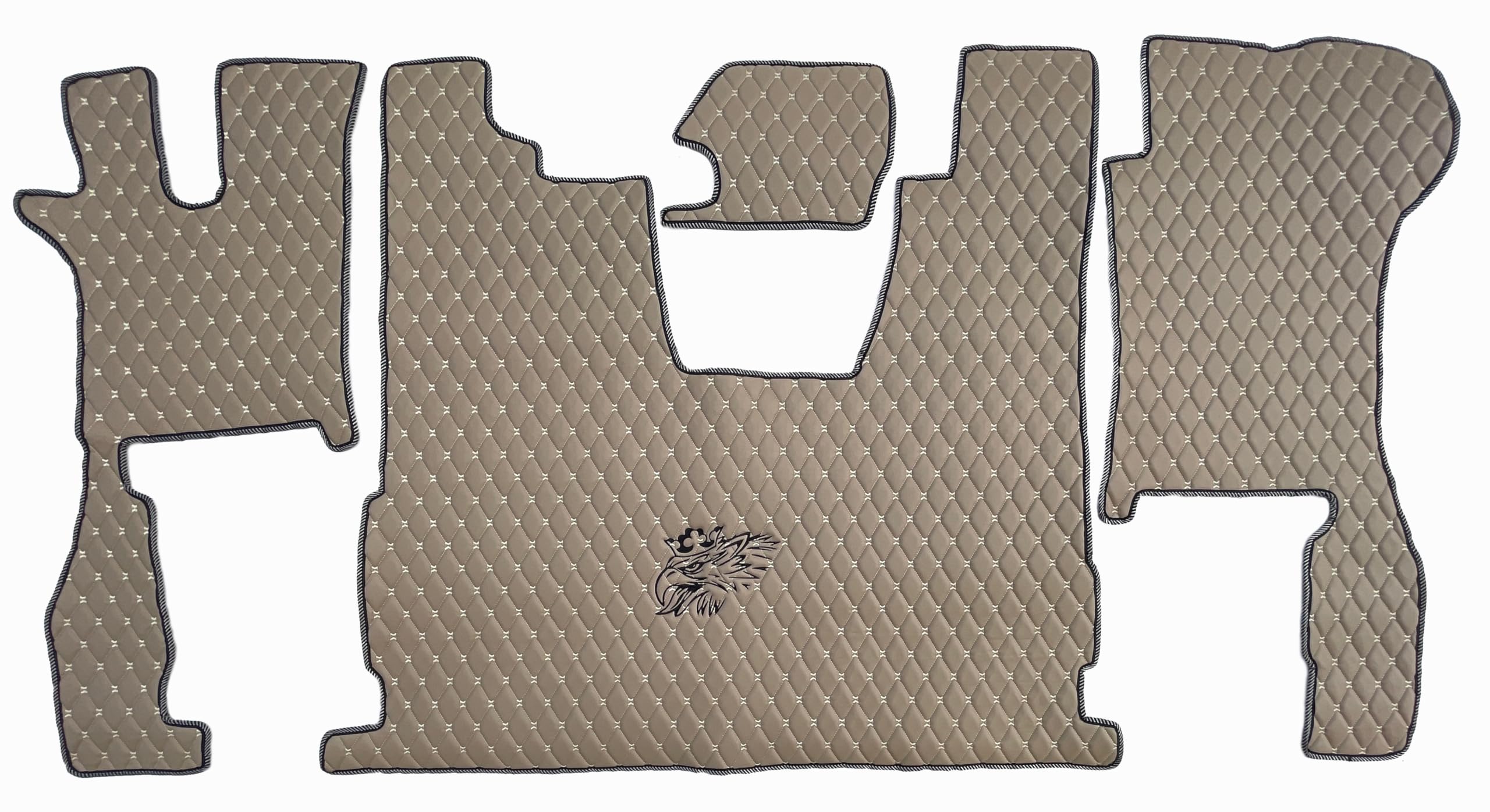 PRESTIGE LINE Tappetini Auto per SCANIA Serie R dal 2017 Beige Sedile Passeggero Ammortizzato - Tappeti Auto Antiscivolo, Impermeabili e Resistenti – Comfort Ottimale e Protezione della Cabina