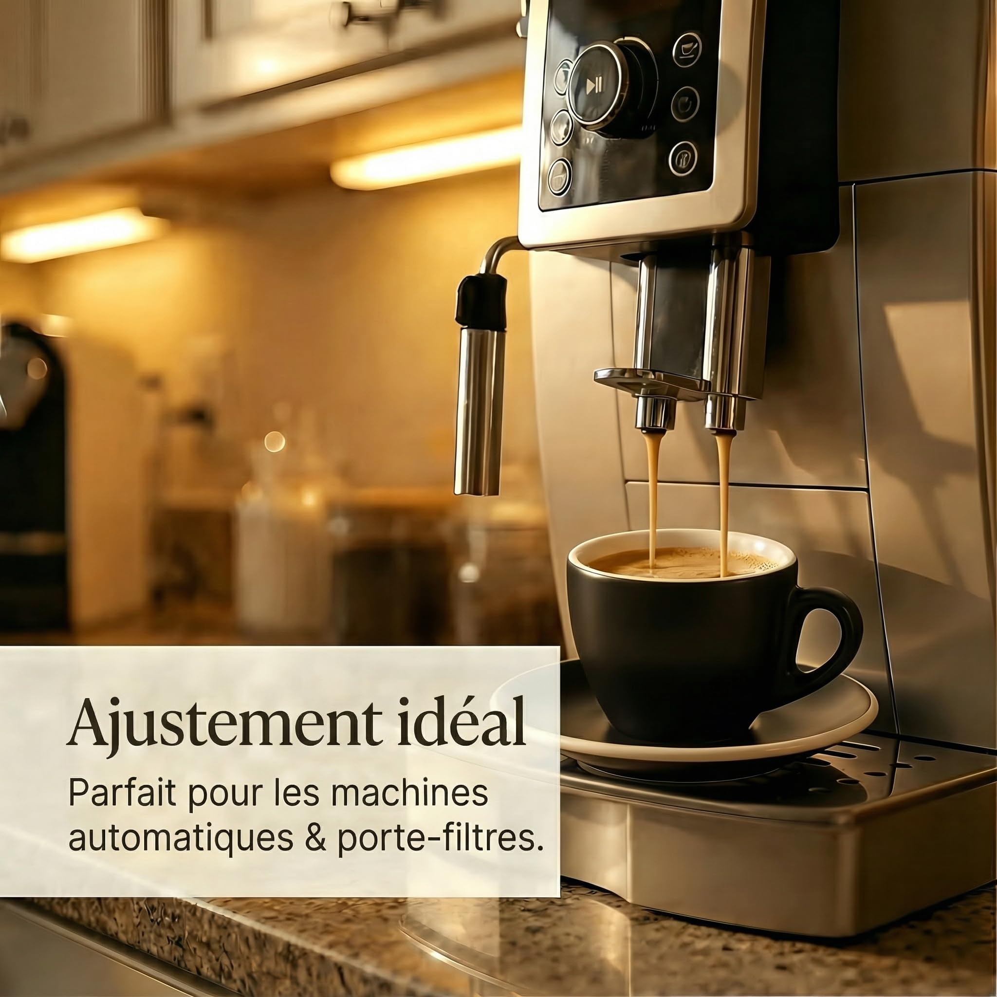 Lot de 6 tasses à expresso avec soucoupes Noir/Blanc, 60 ml Style italien Paroi extra épaisse de 0,8 cm et finition lourde Résistant au lave-vaisselle Tasses à café moka coffret cadeau