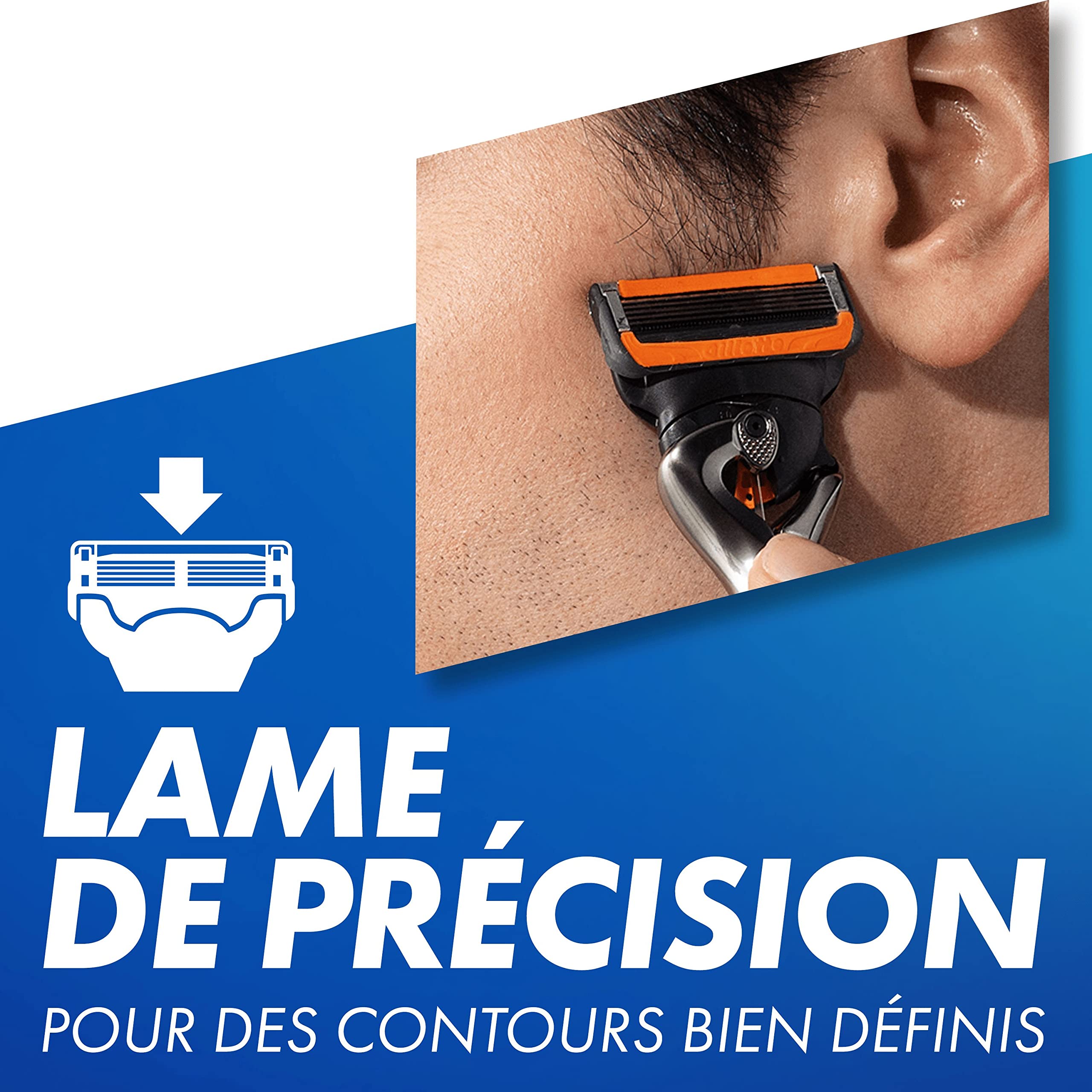 Gillette ProGlide Power Recharges De Lames De Rasoir Pour Homme, 6 Recharges De Lames, Pour Un Rasage Confortable
