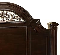 Vista 15 de 24/7 Shop at Home Syracuse - Juego de dormitorio de 6 piezas, tamaño Queen, nogal