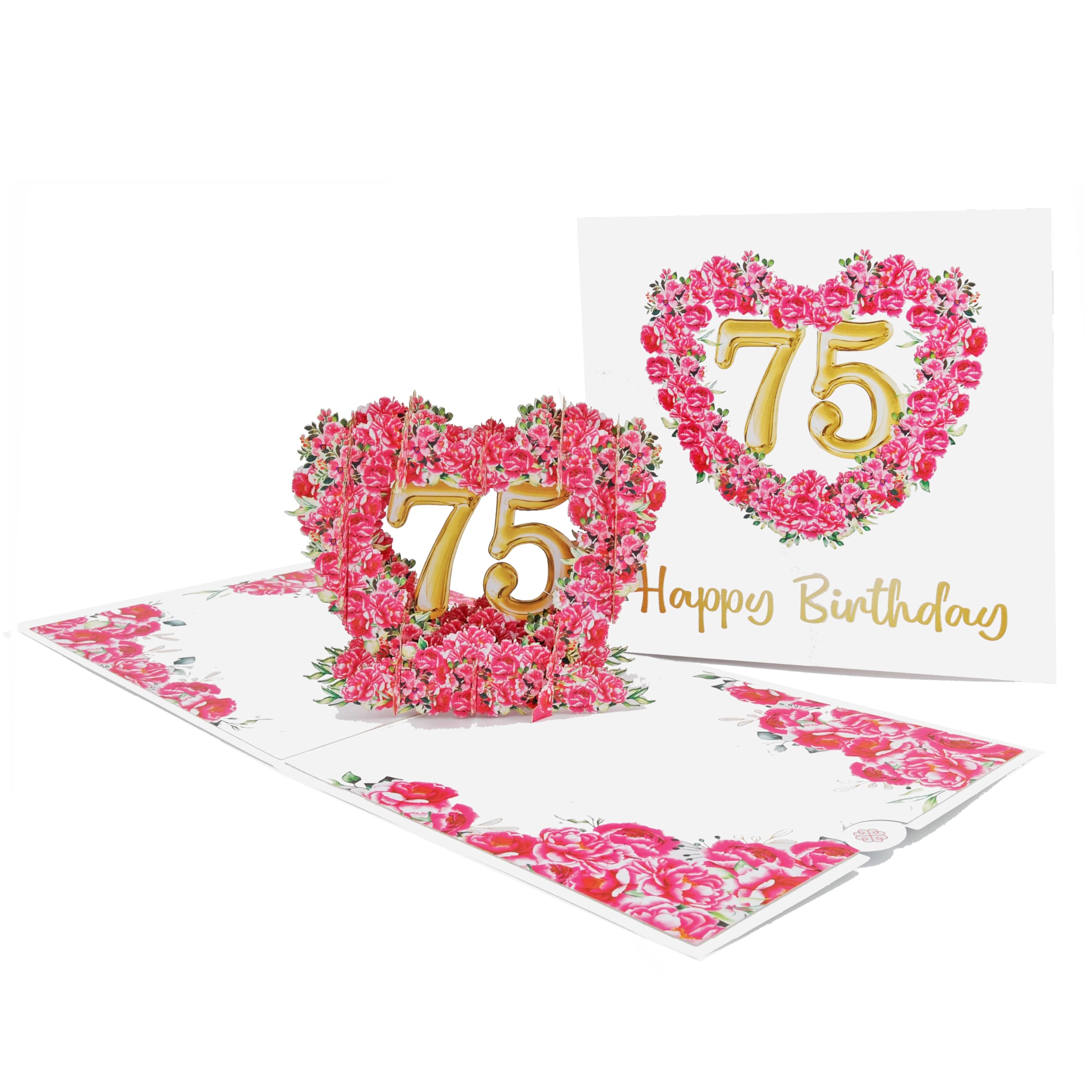 Biglietto di auguri per festeggiare il 75° copleanno con stile per