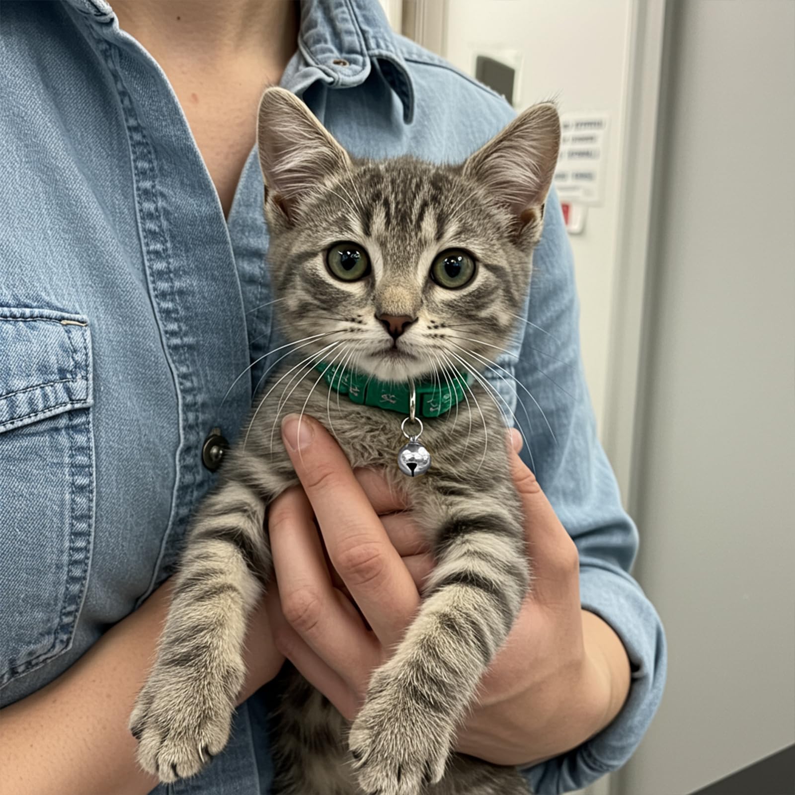 Jingle Bells Metallici 24 Pezzi Campana Collare per Cani e Gatti Fibbie Ciondolo Forte Animali Domestici