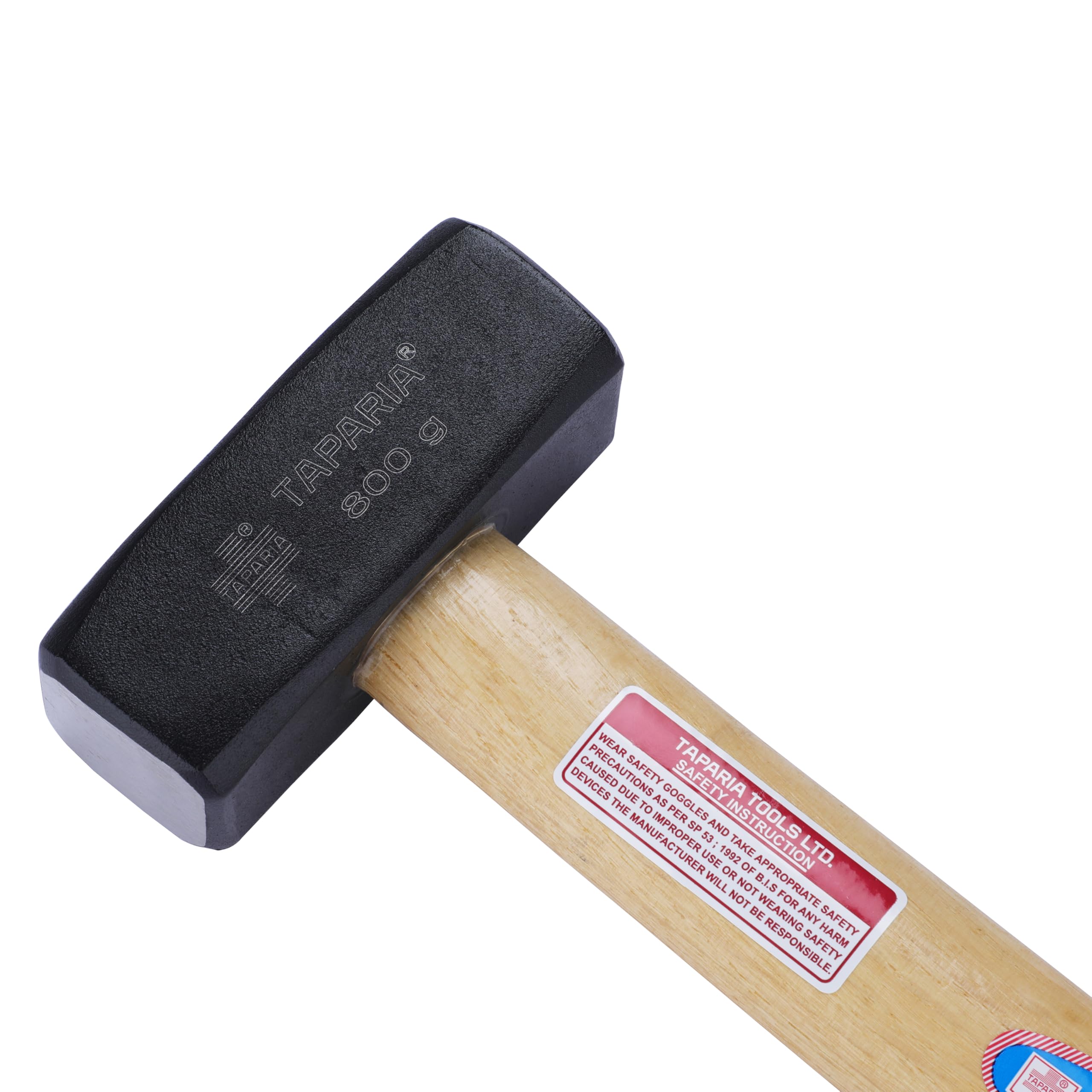 Taparia GH 800 Steel (800g) Club Hammer with Handle (Beige and Black)