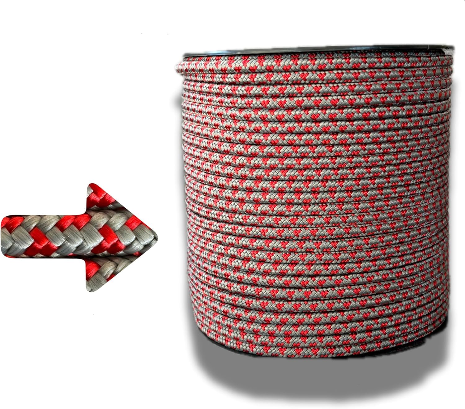 Knotty Rope 100m x 6mm Paracord & Festmacher Seil aus reißfestem Polypropylen, hält bis zu 2300 kg Für Wäscheleine, Bushcraft, Holzscheite, Camping und Outdoor Survival Gear Schnur Made in France