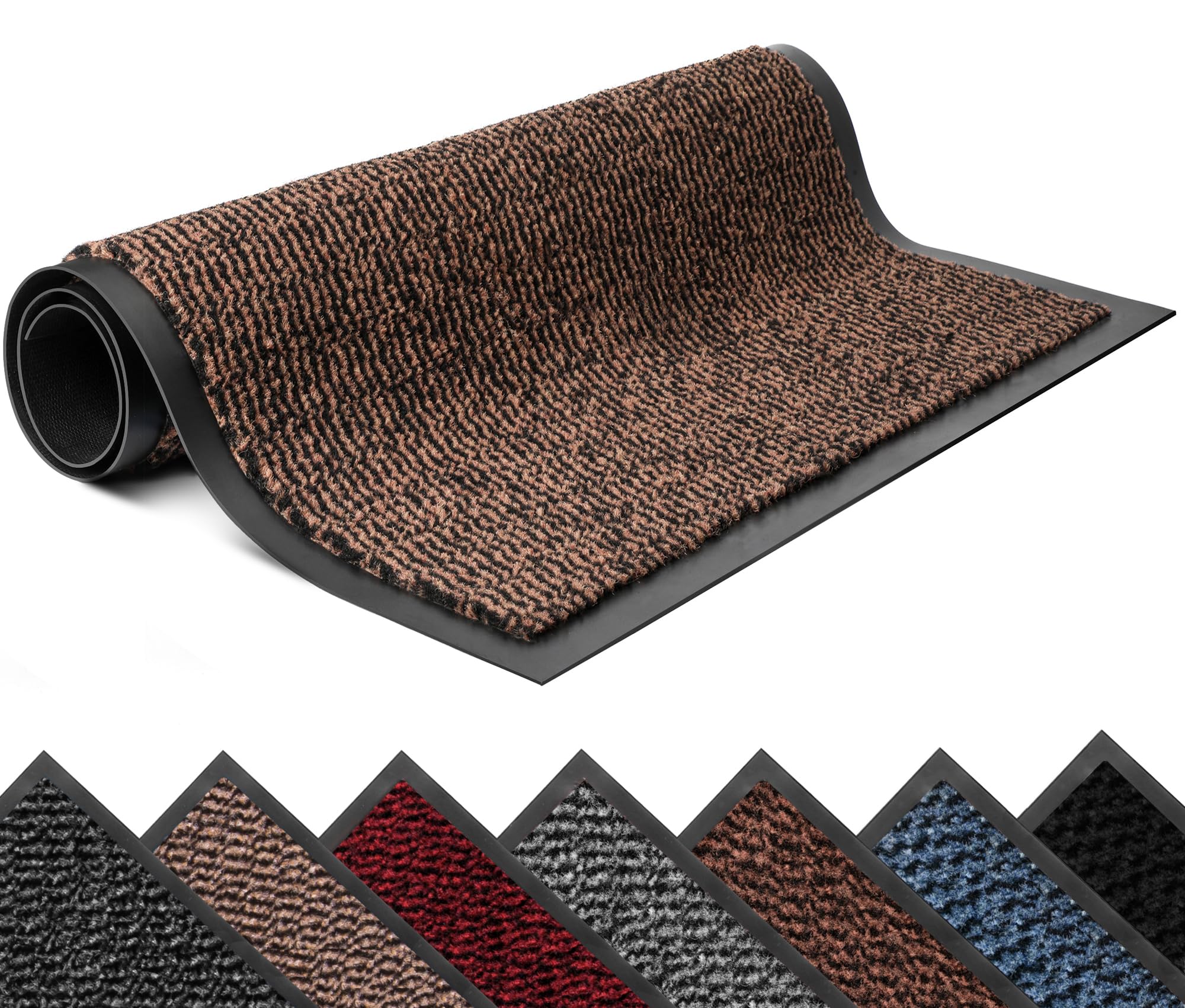 Lexell Washable Door Mat for Indoor & Outdoor - Highly Absorbent Non-Slip FloorMat, Heavy Duty Rubber Mat for Front & Back Door - Stunning & Waterproof โ image 1