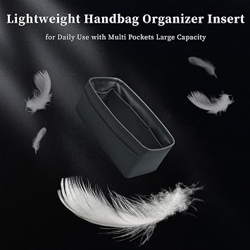 Bag Organizer Insert, Silky-Soft Lightweight Design, Multi-Pocket, Keeps Bag Organized & Protects Interior, Fits Birkin 30, Ideal for Travel & Daily Use(Grismeyer, BK30 Retourné)