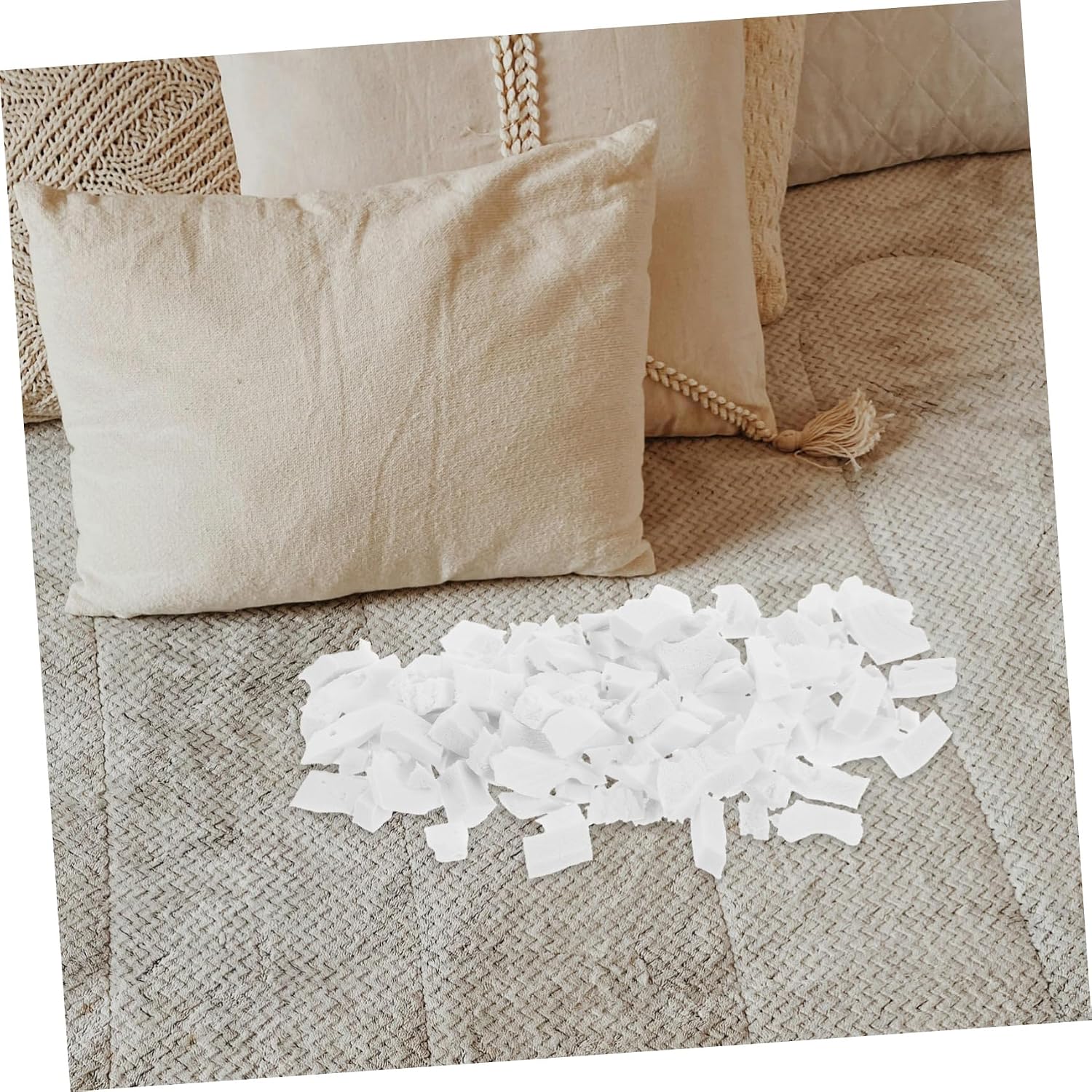 1set Latex Beads Filler for Couch Cushions Comfortable Bean Bag Chair Filling and Dog Bed Stuffing Soft and Breathable Latex Particles Sustainable and Reusable Filling